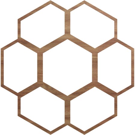 Ekena Millwork Florin Wood Fretwork Pierced Ceiling Medallion, Walnut, 36"OD x 12 5/8"ID x 3/8"T CMWP36X36X0375FOWA